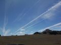 Jet trails over the rim of Crater Lake.jpg